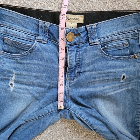 Democracy Ab Technology Ankle Distressed Mid Rise Jeans Size 8 - Picture 6 of 9